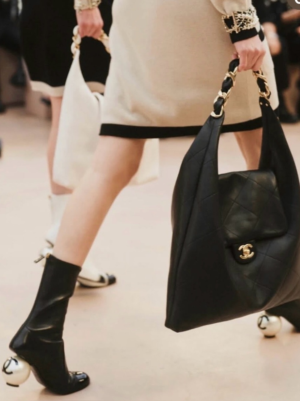 🔥CHANEL Pearl ball heel boots 10.5 11 41